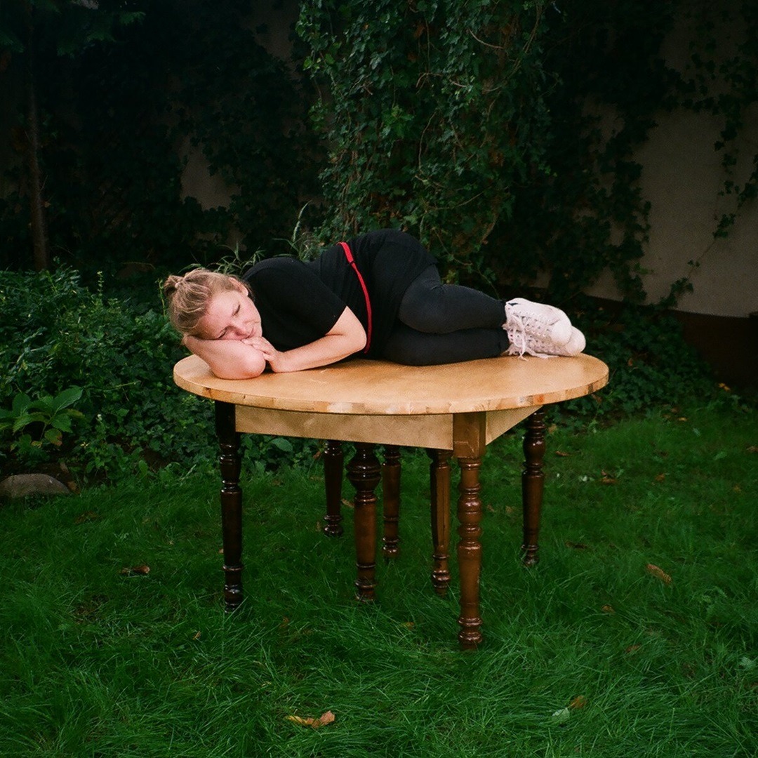 Ewa Cieniak, 7_Legged Table, 2018. 80cm x 1.2m x 1.2m (32" x 4ft x 4ft). Installation.