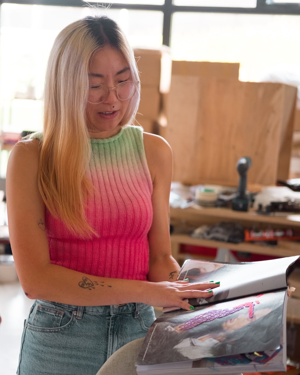 Nicole Chui in HQI studio, London. Photo: Thomas Minnock.
