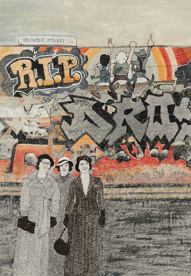 Sue Stone – Textile Artist – RIP Grimsby St E2 RIP Grimsby St E2 – 2012