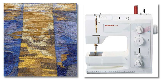 Textile artist Carol Naylor says that the Bernina 1008 is the best embroidery sewing machine available.