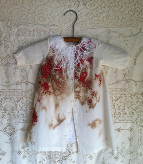 Erin Endicott works in contemporary embroidery and weaving to create her unique style.