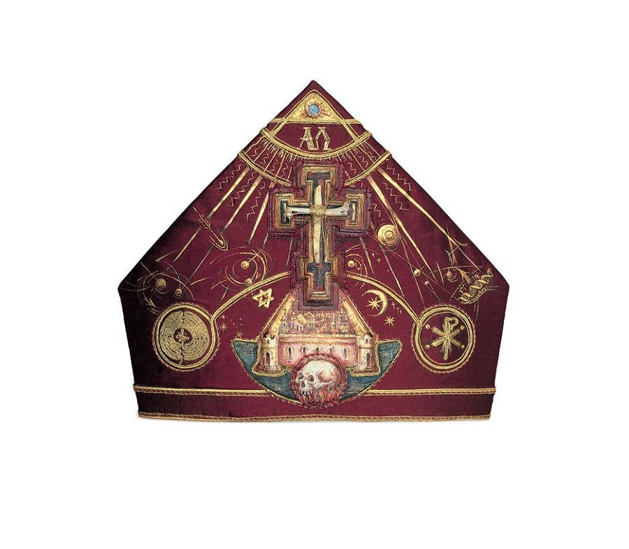 Rozanne Hawksley was commissioned to create the Mitre for the Bishop of London