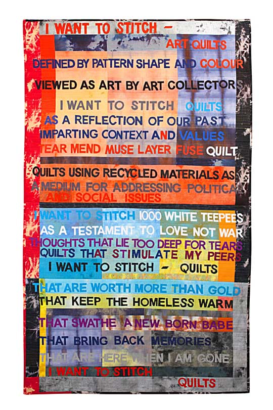 Textile art by Bethan Ash