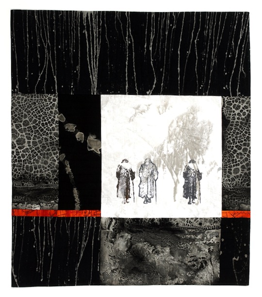 Linda Colsh is a surface designer using traditional screen printing methods and inspired by photographs of the elderly