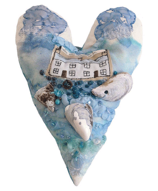 Carolyn Saxby - heart textile piece