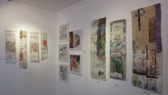 Textile art by Cas Holmes and Anne Kelly on display 
