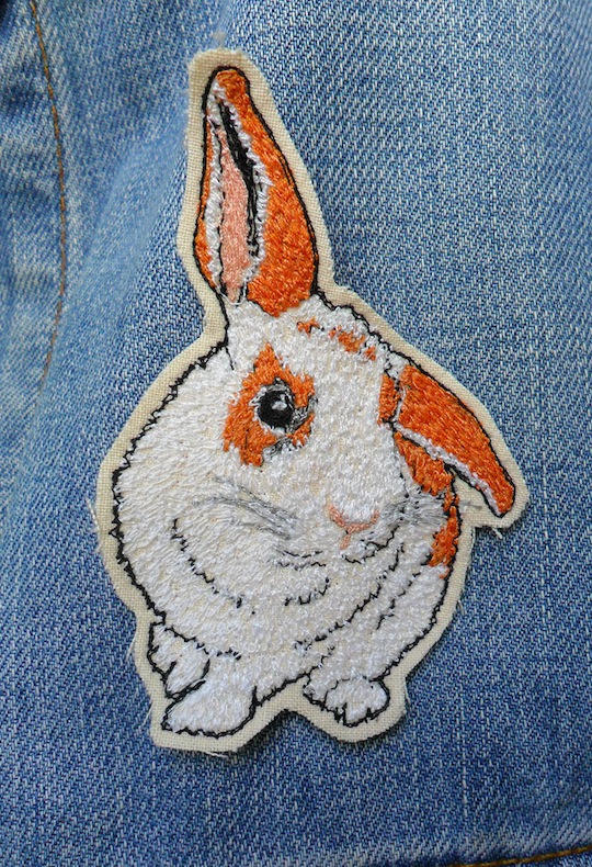 Leigh Bowser produces textile brooches on commission
