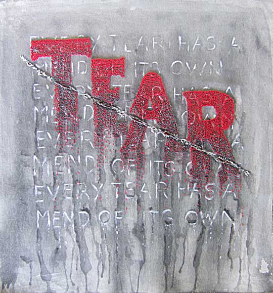 Textile art by Sue Ferrari
