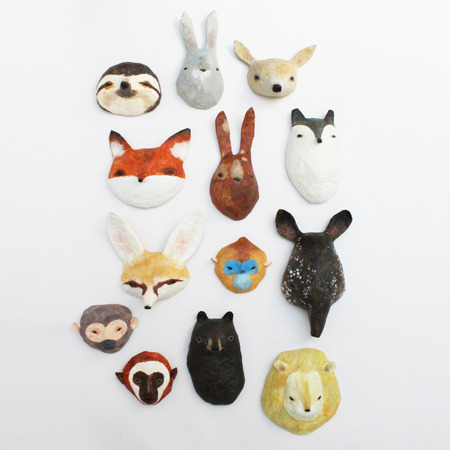 A selection of Abigail Brown's textile creatures