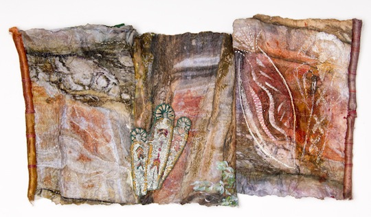 A piece by textile designer and artist Maggie Grey
