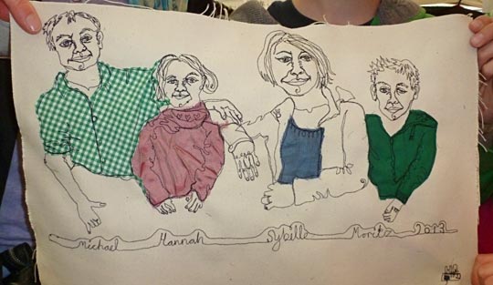 Family portrait by Harriet Riddell