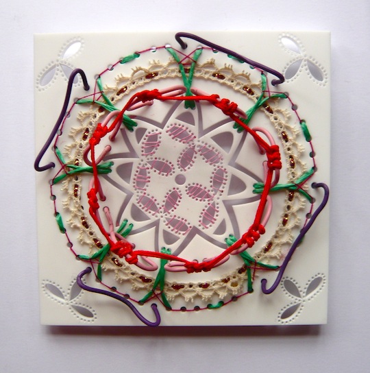 Bella Leonard - Embroidered Tile, 2013