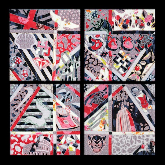 James Fox - BOOM. reverse applique, 120cm x 120cm, composite