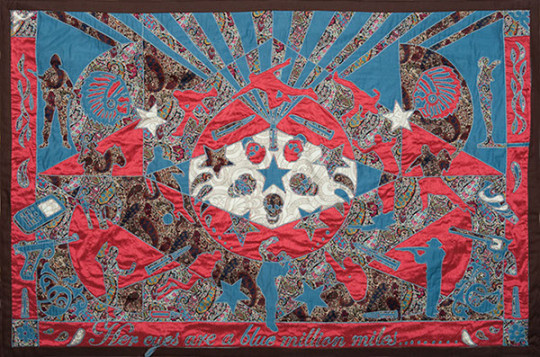 James Fox - Her Eyes, reverse applique, 90cm x 60cm