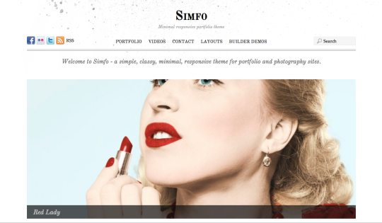 Simfo responsive WordPress theme for artists and creatives