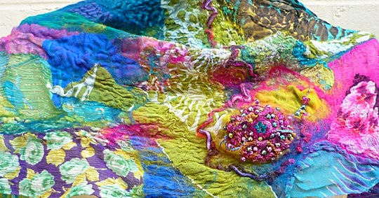 Textile art by June Hope
