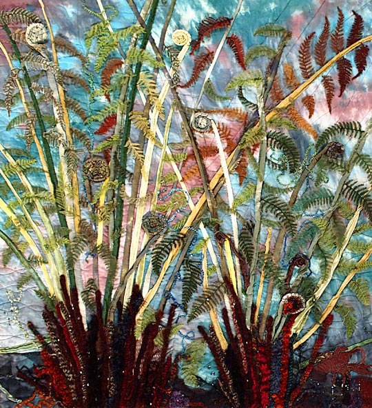 Textile art by Lauree Brown