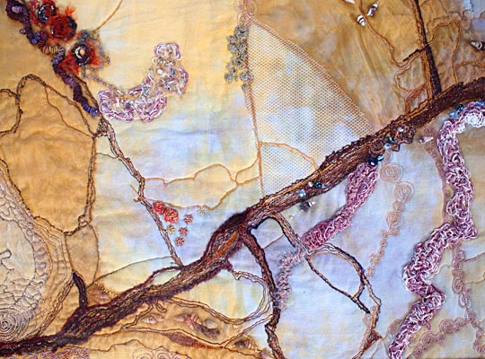 Textile art by Lauree Brown