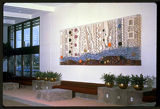 Textile installation art by Susan Klebanoff