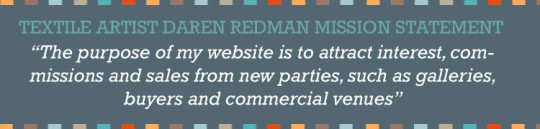 Mission statement for an artist website