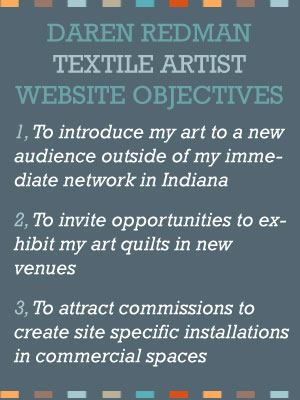Artist website objectives