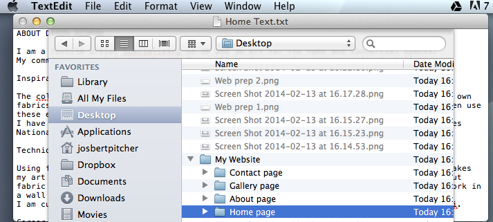 Save the text you have prepared to the appropriate folder within your website structure