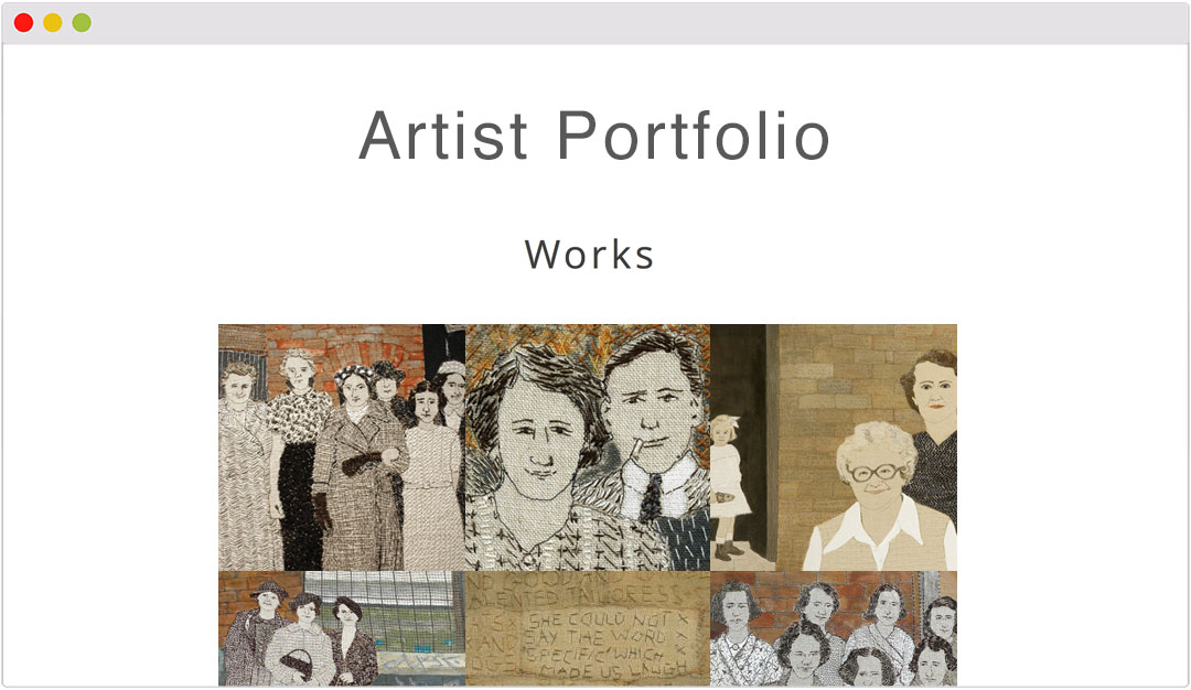 Artist Portfolio - Theme for Creative Arts