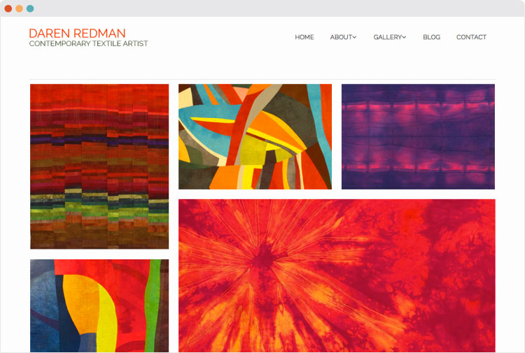 A portfolio website built on WordPress DarenRedman.com is a site that was built on a portfolio WordPress theme
