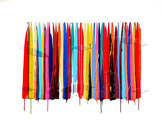 Textile art by Raul de la Torre