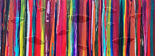 Textile art by Raul de la Torre