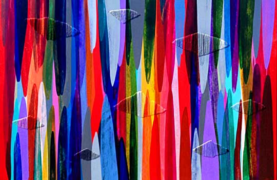 Textile art by Raul de la Torre