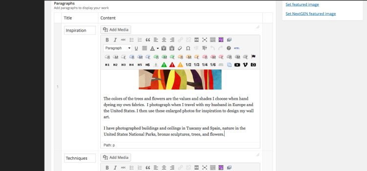 Place the image above the text of the paragraph