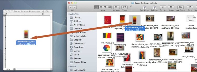 Drag and drop the image into Photoshop file