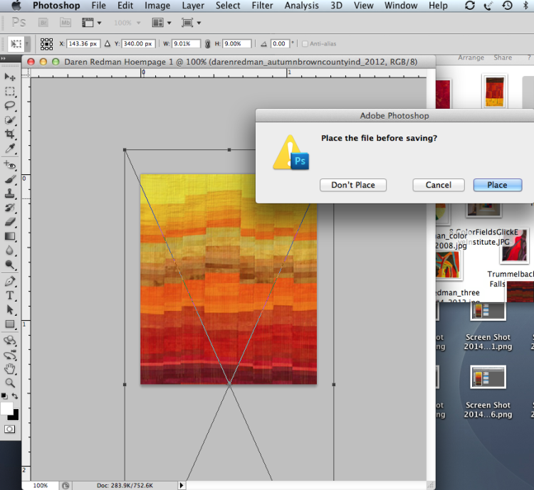 Place the image in Photoshop