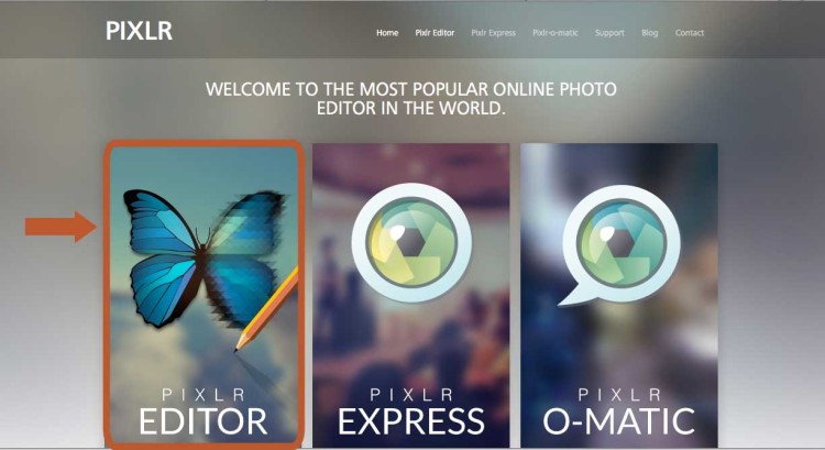 Use Pixlr as an alternative photo editing software to Photoshop