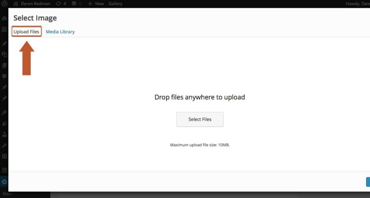 Upload a logo for your artist portfolio header