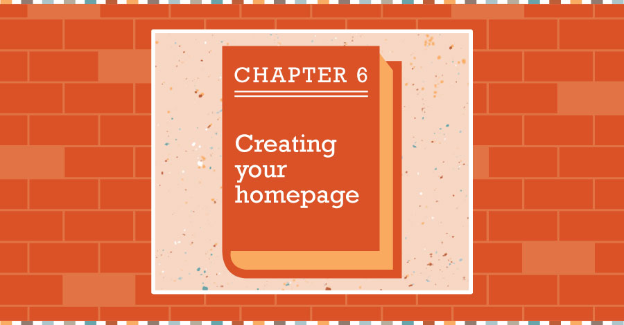 Creating your artist website home page