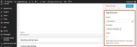 Page-attributes