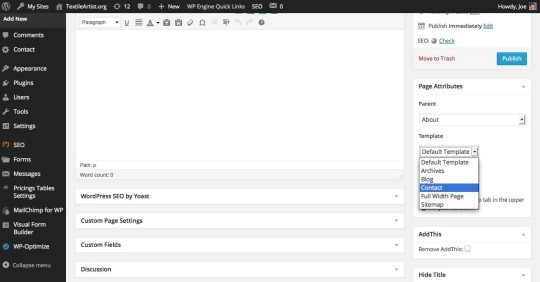 Page-template