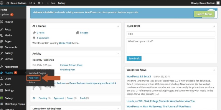 Add the Analytics plugin