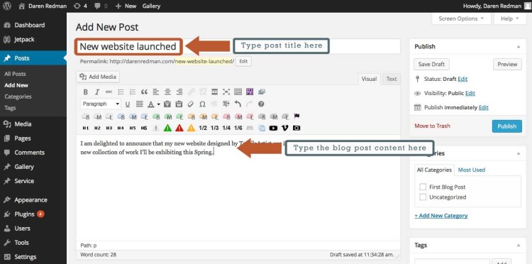 Give your blog post a title