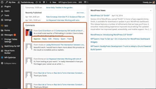 dashboard-comments