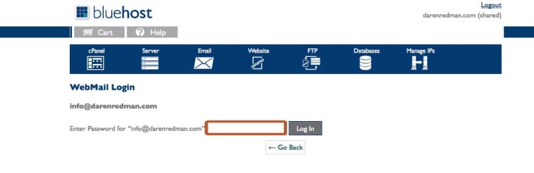 Create a password for your email account