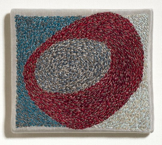 Emily Felderman - Boomerang - hand stitched artwork