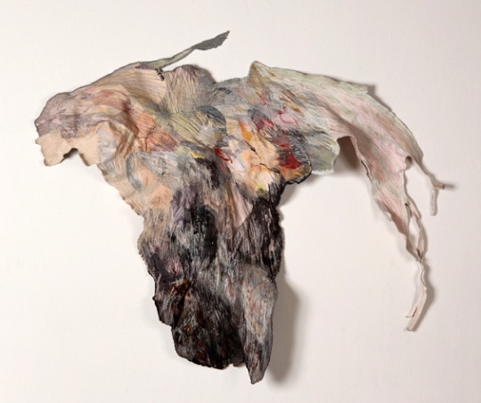 Abstract textile art by Josefina Concha