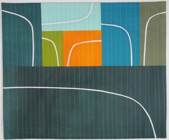 Kathleen Probst - Alinea #6 textile wall hanging