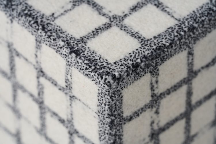 Richard McVetis, Grid I, (detail), 2019. 10cm x 10cm x 10cm (4” x 4” x 4”). Hand embroidery. Cotton, wool.