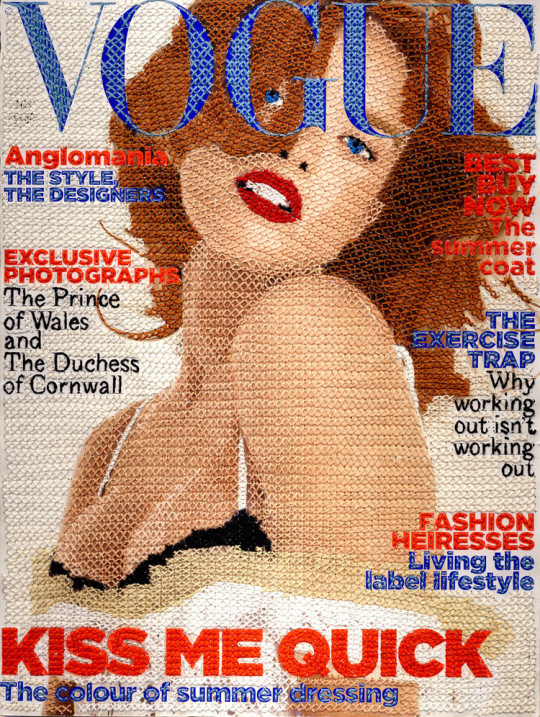 Contemporary stitch artist Inge Jacobsen - Threaded Vogue Cover