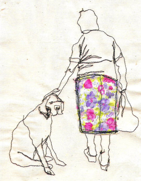 Sarah Walton - Embroidered illustration