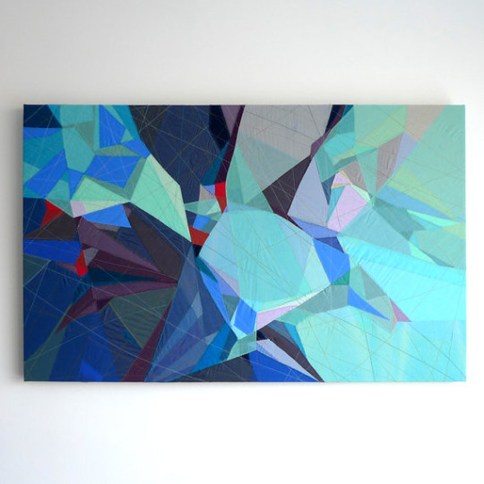 Sarah Symes - Abstract Mountain Landscape No. 4 (Mountain Series) 48" x 30"